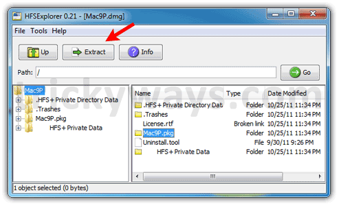 può e aprire il file dmg che opera in Windows